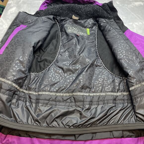 Ride Snowboards Cappel Ski Snowboard Jacket Womens M Purple Hooded Winter Parka - Picture 10 of 13